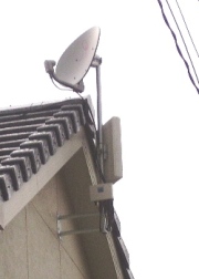 平面UHF/BS・CS110°アンテナ設置工事（Uブースター）